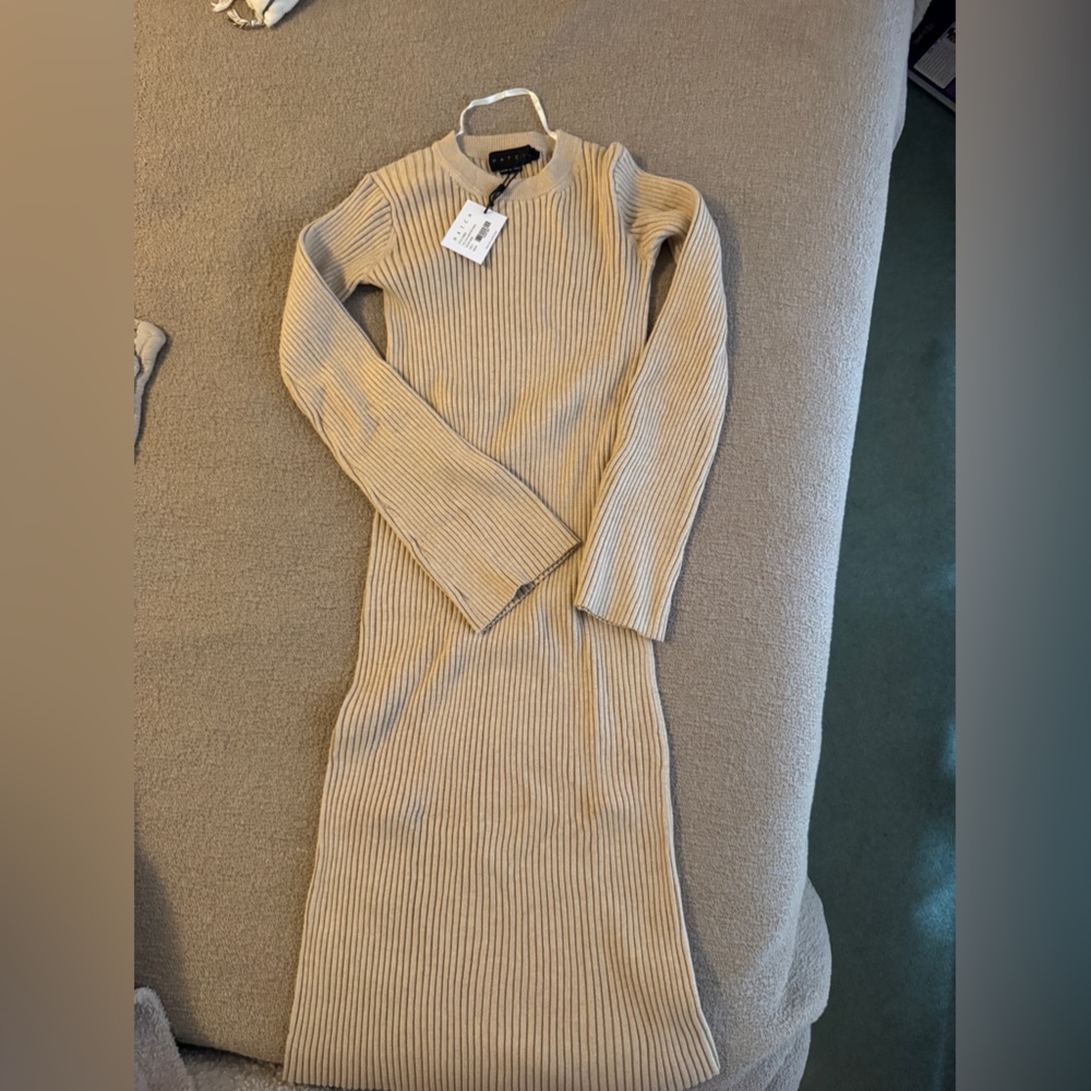 NWT Hatch The Lydia Sweater Dress in Sable, Sz 0 - Picture 6 of 13